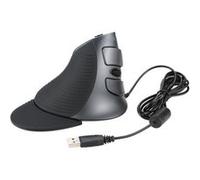 Delux USB filaire ergonomique verticale Optical Mouse Computer Mice réglables 1600 DPI 5D boutons avec amovible Palm Rest G