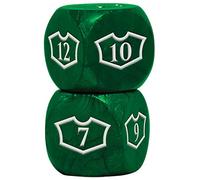 Deluxe 22MM Forest Loyalty Dice Set with 7-12 for Magic: The Gathering