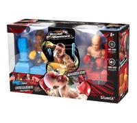 Silverlit - Boxing Warrior Deluxe Arena - Jeu de Boxe Interactif - Effets Sonores et Lumineux - Dès 5 Ans, Style Noir