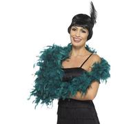 Smiffy's Boa Deluxe – bleu canard – 180 cm – 80 g – Halloween