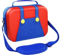 Deluxe Carry Case Compatible with Nintendo Switch,Hard Anti-Shock Travel Storage Case with 18 Games Cartridges and Accessories