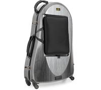 Deluxe Coffre pour Euphonium Sac Housse Rembourrage Etui Trolley Roulettes Case