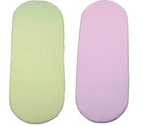 Deluxe couffin Drap-housse en jersey Citron 1 x et 1 x rose