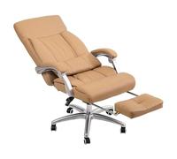 Deluxe High Back Reclining Office Chair with 5-Point Massage Faux Leather Swivel Computer Desk Chair Ergonomic Support Relieves Fatigue