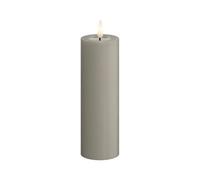 Deluxe Homeart Bougie d'intérieur LED sans flamme - Sable - Avec technologie Real Flame™ - Bougie à piles (5 x 15 cm)