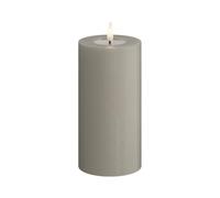 Deluxe Homeart Bougie pilier sable, 7,5 x 15 cm, non parfumée, pour toute l'année, décoration, plage, ornements, tube