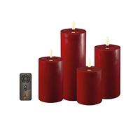 Deluxe Homeart Coffret cadeau à LED avec télécommande et fonction minuterie à Burgogne