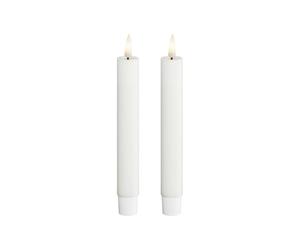 Deluxe Homeart Lot de 2 bougies blanches (15 cm)
