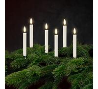 Deluxe Homeart Lot de 6 bougies de sapin de Noël.