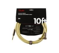 Fender Câble d'instrument Deluxe, 10' (3 m), droit/angulaire, Tweed