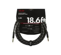 Fender Câble instrument Deluxe – 5,5 m (18,6') – connecteurs droits – Tweed noir