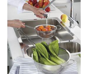 DELUXE Passoire Tamis Riz et Céréales Inox KUCHENPROFI D22