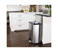 DELUXE Poubelle rectangulaire Tri sélectif 46 L