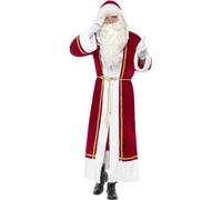 Smiffy's Déguisement de Père Noël Deluxe Santa Cloak pour homme Multicolore Taille M/L