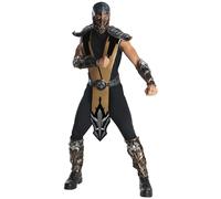 Deluxe Scorpion Mortal Kombat Costume for Men Taille unique Noir