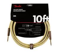 Fender Deluxe Series Câble Instrument Guitare, 3m, Droit,Droit, Tweed, Idéal pour les musiciens de tous niveaux, Flexibilité et Durabilité, Parfait pour les Environnements de Scène et de Studio