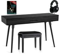Deluxe Set 88 Touches Clavier Table Piano Numerique avec banc USB MIDI noir mat