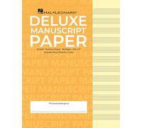 Hal Leonard Papier manuscrit Deluxe reliure spirale Super Premium couverture dorée