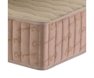 DELUXE13 Or Matelas pour lit orthopédique fermeté 90 x 190 x 20 cm, Mousse HR densité Laine mérinos synthétique Fil et matières premières de Haute qualité Fabriqué et conçu en Espagne, Beige, 90x190