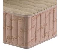 DELUXE13 Or Matelas pour lit orthopédique fermeté élevée, Mousse HR densité Laine mérinos synthétique Fil et matières premières de Haute qualité Fabriqué et conçu en Espagne, Beige, 105x180