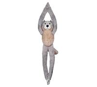 Deluxebase EcoBuddiez Tree Huggers - Loup de Peluche à Suspendre de 72 cm fabriquée en Bouteilles Plastique recyclées. Jouet Peluche Doux & écologique, Cadeau Parfait pour Les Enfants.