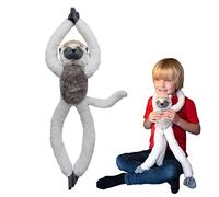 Deluxebase EcoBuddiez Tree Huggers - Sifaka de Peluche bébé à Suspendre de 72 cm fabriquée en Bouteilles Plastique recyclées. Jouet Peluche Doux & écologique, Cadeau Parfait pour Les Enfants.