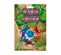 Deluxebase Jacks Game - Dinosaures de Jeu d'Osselets Classique avec Balle pour Les Enfants. Jeu Rétro Amusant sur Le Thème des Animaux pour Jouer Entre Amis et en Famille