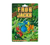 Deluxebase Jacks Game - Grenouilles de Jeu d'Osselets Classique avec Balle pour Les Enfants. Jeu Rétro Amusant sur Le Thème des Animaux pour Jouer Entre Amis et en Famille