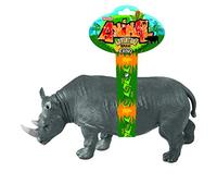 Deluxebase Rhinocéros Toy Animal Adventure Replica Figure Ces Chiffres Animaux de Grand rhinocéros sont Les Jouets Animaux de Safari idéal pour des Enfants.