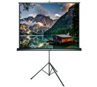 DELUXX Advanced Ecran de projection sur pied manuel blanc mat Polaro 172 x 172 cm