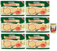 Delverde Granfetta Lot de 40 biscuits gras parfumés et légers Biscottate 6 x 600 g + Italian Gourmet Polpa 400 g
