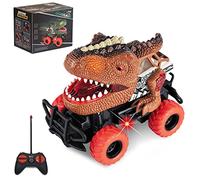 Delycazy Dinosaure Jouet Voiture Enfant pour Garçon 3 4 5 6 7 8 Ans, Voiture Télécommandée Enfant LED Cars Cadeau pour Garcon 3-8 Ans