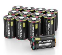 Delyeepow CR2 Pile 3V Lithium 1000mAh, CR2 Photo Piles au Lithium Haute Capacité pour Appareils Photo Numériques, Lampes de Poche, Lunettes de Vision Nocturne 12 Pièces, Non Rechargeable
