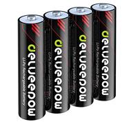 Delyeepow Piles AAA Rechargeables 1,5V Lithium 1200mWh, 1500 Cycles de Haute capacité, Paquet de 4 Piles Rechargeables AAA…