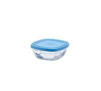 Delys-By-Vercal 514446 Saladier avec Couvercle Verre Bleu 11,5 x 11,5 cm