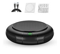 Delyx Aspirateur à fumée cigarette diffuseur parfum 2 en 1, avec système de filtrage HEPA et recharge solaire, élimine 99,97 % de poussière, de fumée, d'odeurs et d'allergènes