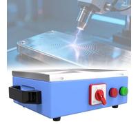 Démagnétiseur 800 W, démagnétiseur de moule en métal avec indicateur LED, surface en acier inoxydable de 30,5 x 20,3 cm, service continu, outil de bureau en fil d'aluminium pour pièces