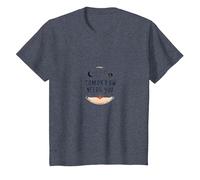 Demain a Besoin d'un Soutien inspirant en matière de santé mentale T-Shirt, Enfant, Bleu Chiné, 6 Ans