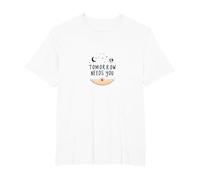 Demain a Besoin d'un Soutien inspirant en matière de santé mentale T-Shirt, Homme Grandes Tailles, Blanc, 3X Tall