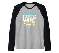 Demain, C'est définitivement Leg Day Fitness Squat Gym Goer Manche Raglan