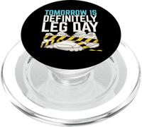 Demain, C'est définitivement Leg Day Fitness Squat Gym Goer PopSockets PopGrip pour MagSafe