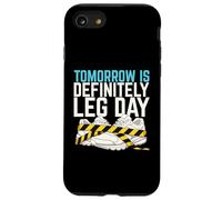 Demain, C'est définitivement Leg Day Heavy Squat Rack Powerlifter Coque pour iPhone SE (2020) / 7/8