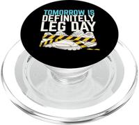 Demain, C'est définitivement Leg Day Heavy Squat Rack Powerlifter PopSockets PopGrip pour MagSafe