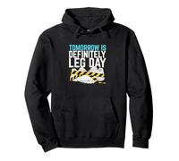 Demain, C'est définitivement Leg Day Heavy Squat Rack Powerlifter Sweat à Capuche