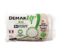 Demak'Up Adapt Bio Cotons à Démaquiller - Visage et Yeux - 100% Fibres de Coton Naturelles Biologiques et non Blanchies - Certifiés GOTS - 50 Cotons