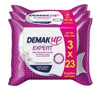 Demak'Up Expert - Lingette Démaquillante Tous Types de Peaux (3 paquets de 23 lingettes)