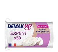 Demak'Up Expert Ovales Cotons à Démaquiller - 4x50 Cotons | Visage & Yeux - Face Texture Nid d'Abeille & Face Lisse & Douce - Adapté au Maquillage Waterproof - Retire le Vernis à Ongles