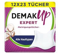 Demak'Up Lingettes de nettoyage expertes, lingettes de maquillage pour un démaquillage et un nettoyage efficaces et doux pour la peau, Spécialement conçus pour le maquillage imperméable, testés