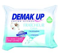Demak'Up - Lingettes Sensation Eau Démaquillante Peaux Sèches ou Sensibles - 25 Lingettes - Lot de 2
