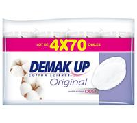 Demak'up Original 4 Sachets de 70 Cotons Ovales à Démaquiller
